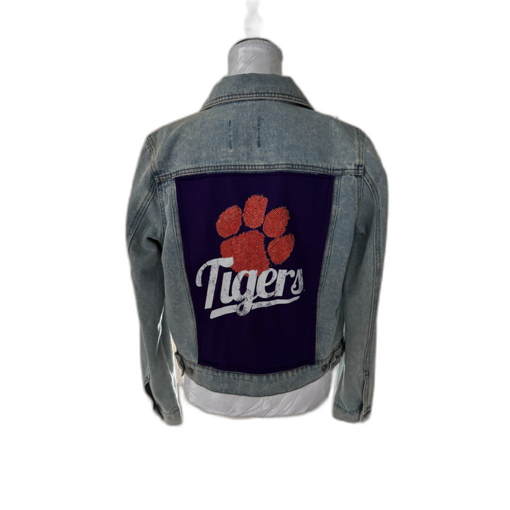 Clemon Tigers Custom Denim Jacket